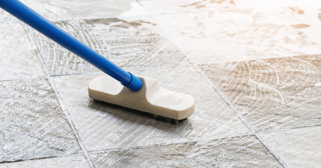 cleaning of tiles